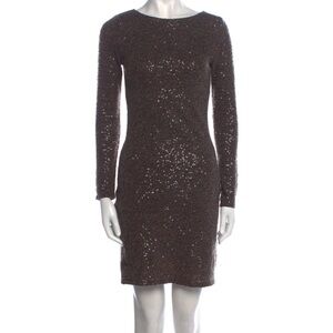 Alice and Olivia Backless Sequin Dress